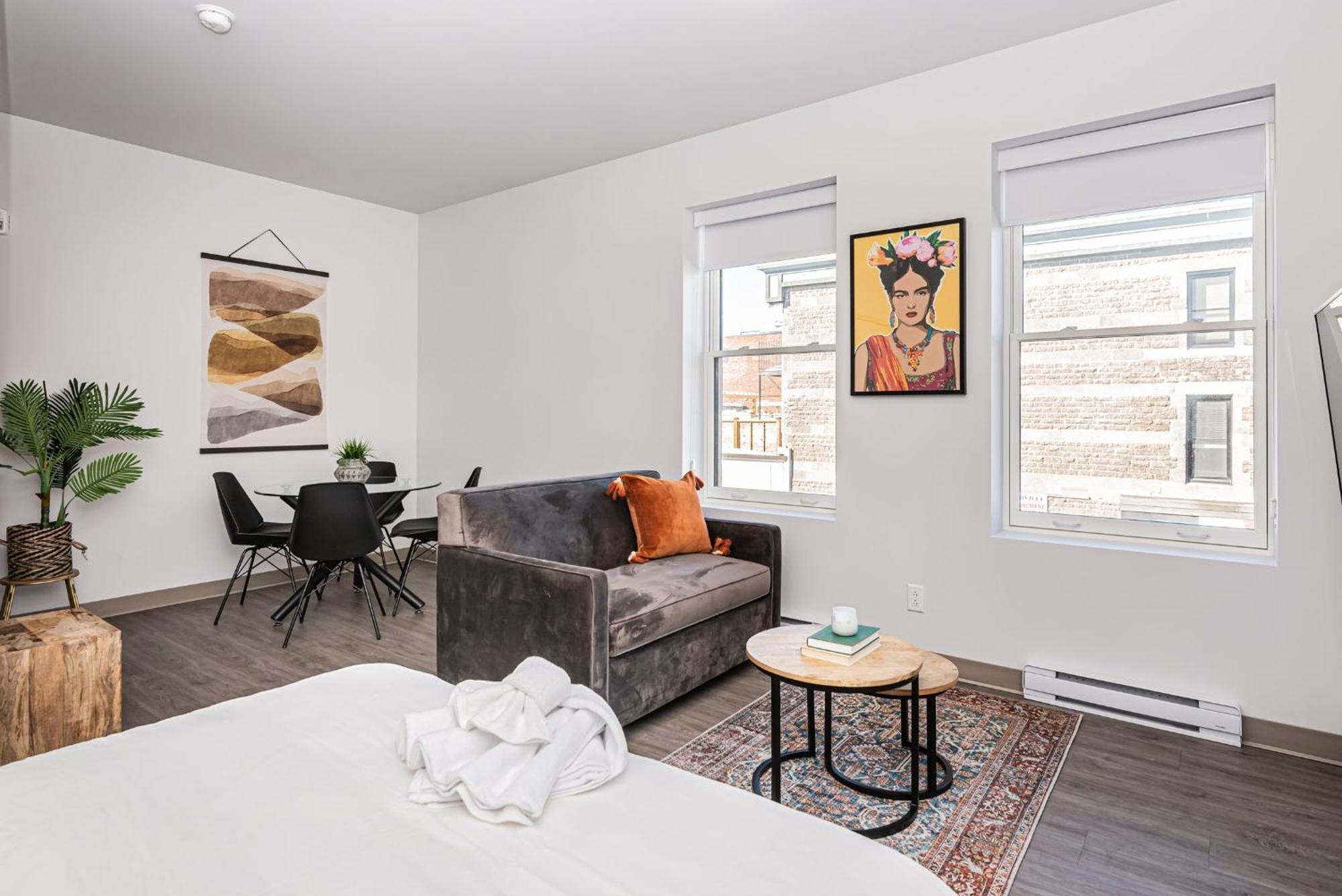 Wonderful New Studio Close To Mount Royal By Den Stays 몬트리올 객실 사진