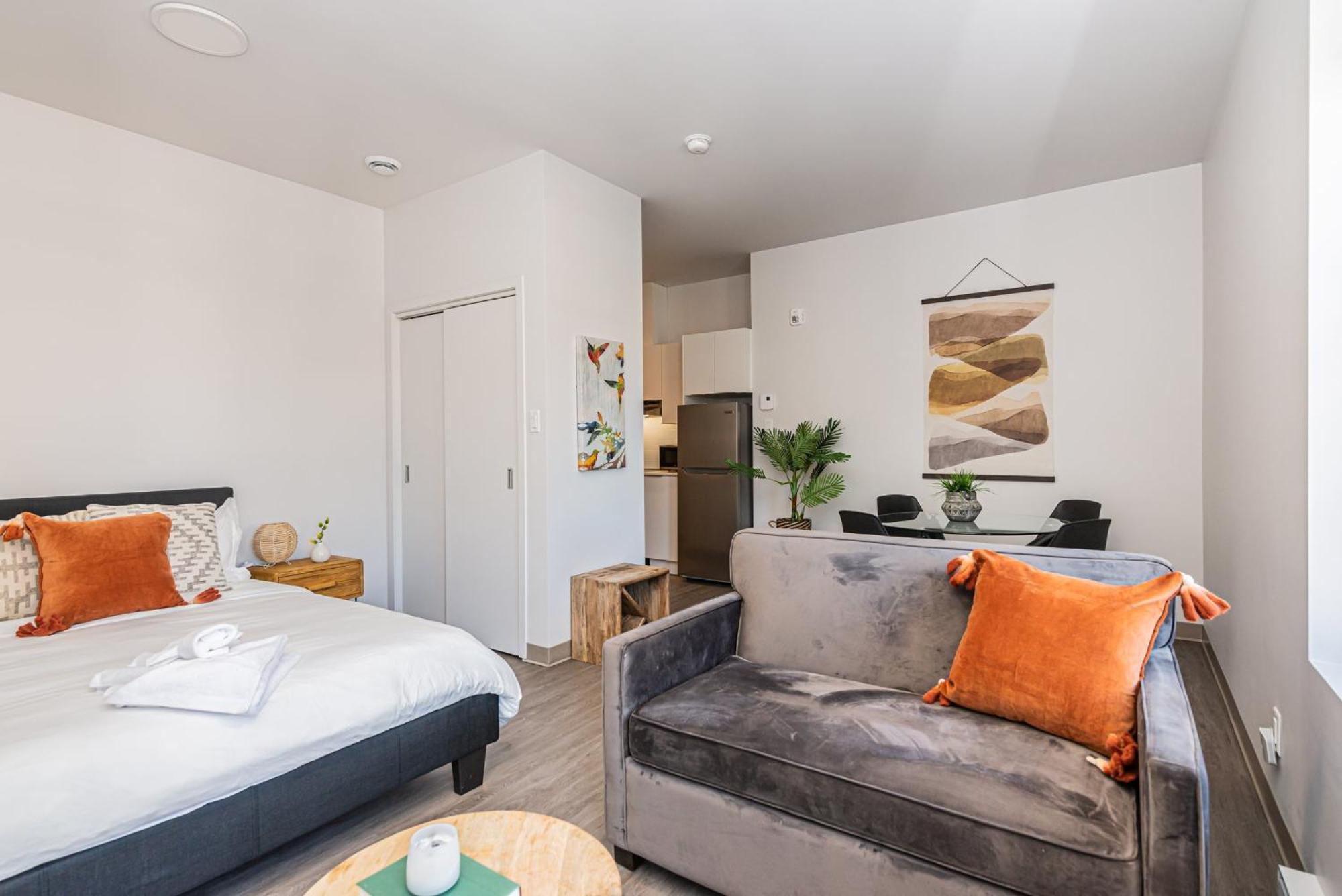 Wonderful New Studio Close To Mount Royal By Den Stays 몬트리올 객실 사진